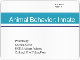 Animal Behavior Types