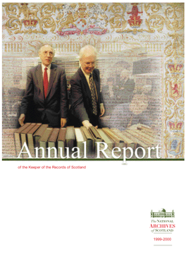 Annual Report of the Keeper of the Records of Scotland 1999-2000