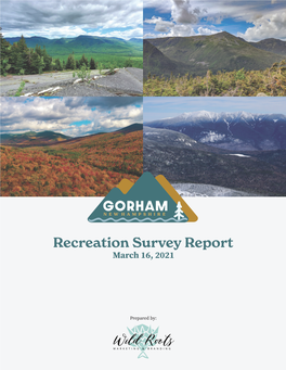 Recreation Survey Report March 16, 2021