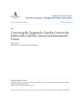 Conceiving the Tanganyika-Zanzibar Union in the Midst of the Cold