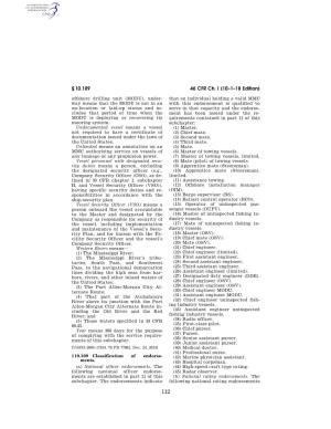 46 CFR Ch. I (10–1–18 Edition)
