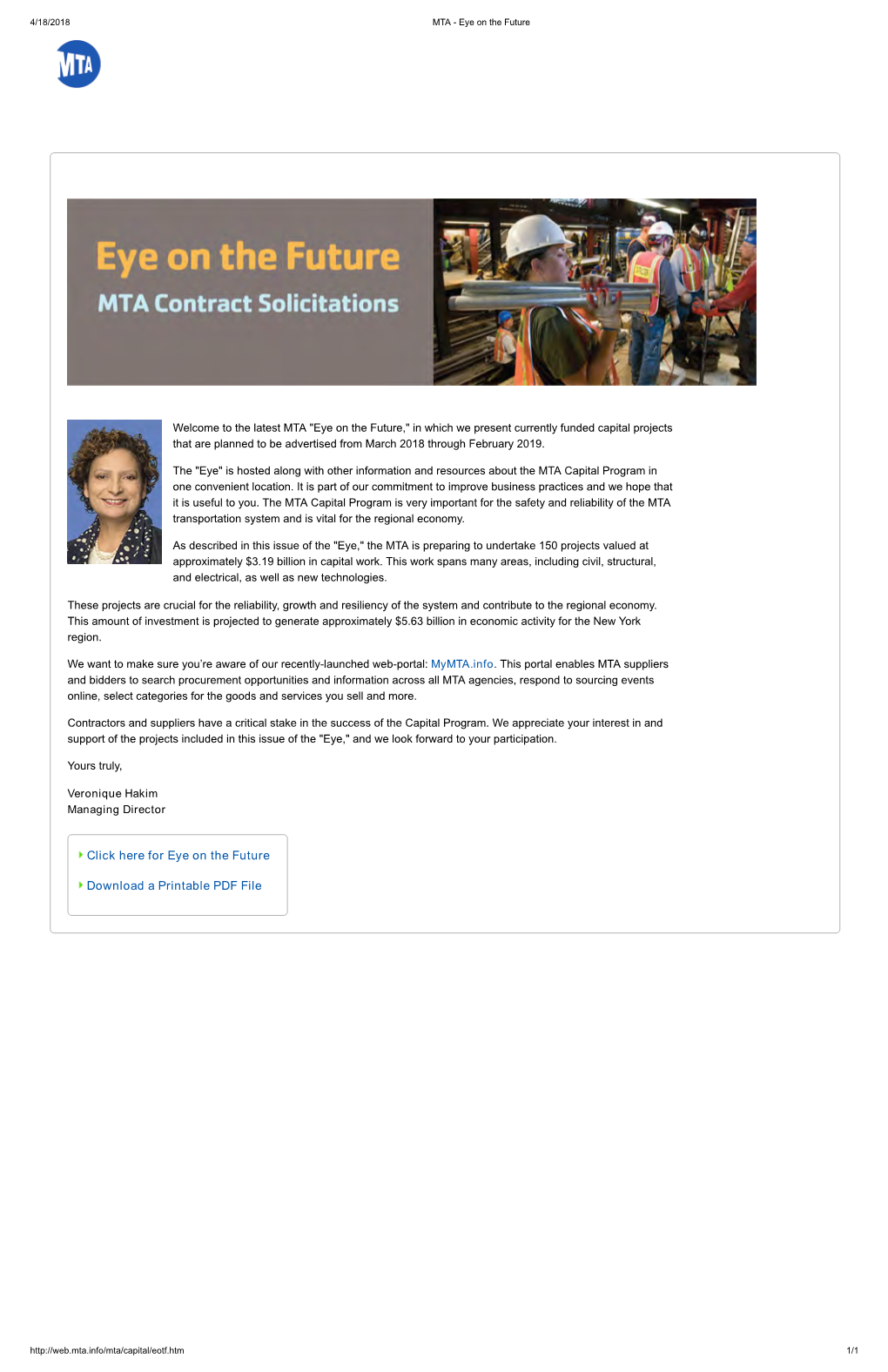 Eye on the Future Download a Printable PDF File