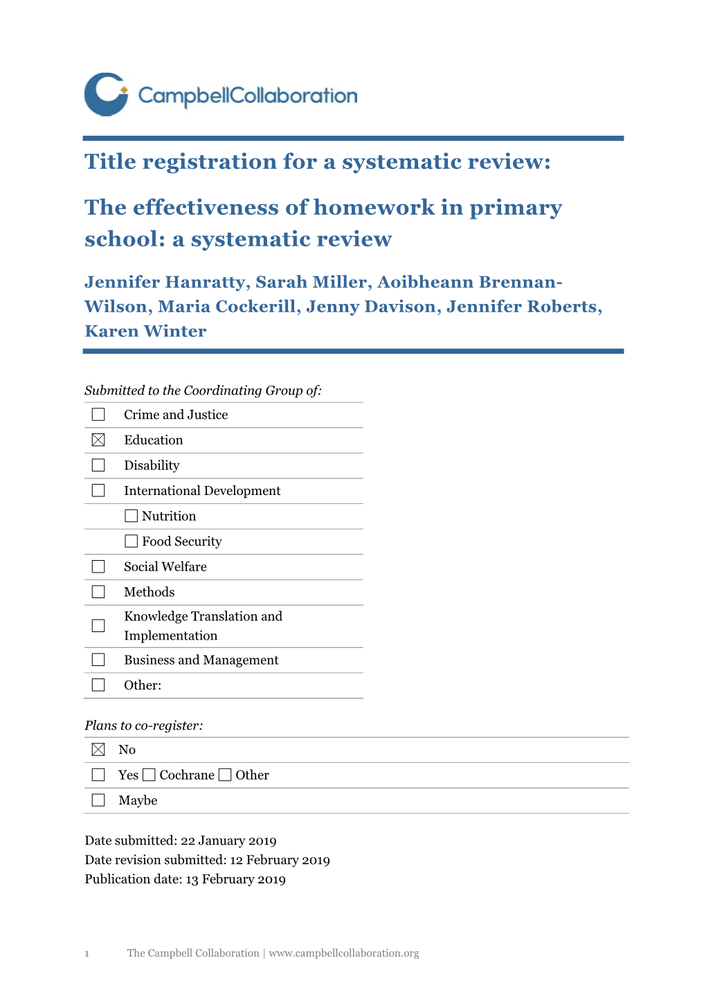 The Effectiveness of Homework in Primary School: a Systematic Review