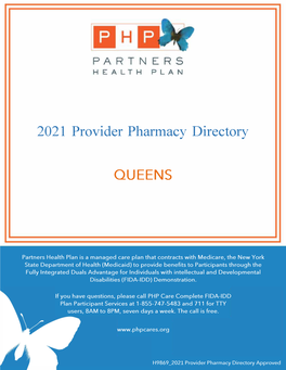 2021 Provider Pharmacy Directory QUEENS