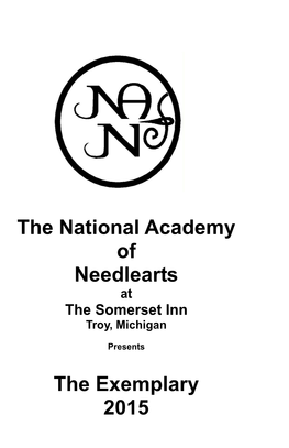 The National Academy of Needlearts the Exemplary 2015
