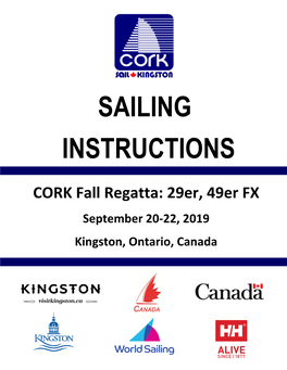 Sailing Instructions (SSI) 29Er, 49Er FX