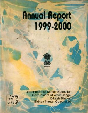 West Bengal Bikash Bidhan Nagar, Calc Antiual Report 1999-2000