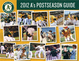 2012 A's POSTSEASON GUIDE