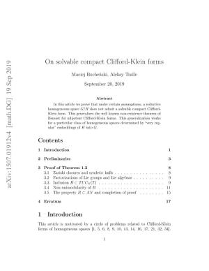 On Solvable Compact Clifford-Klein Forms