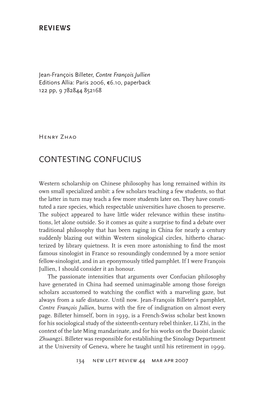Contesting Confucius