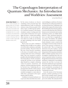 38 the Copenhagen Interpretation of Quantum Mechanics