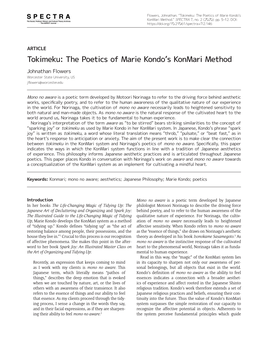 Tokimeku: the Poetics of Marie Kondo's Konmari Method