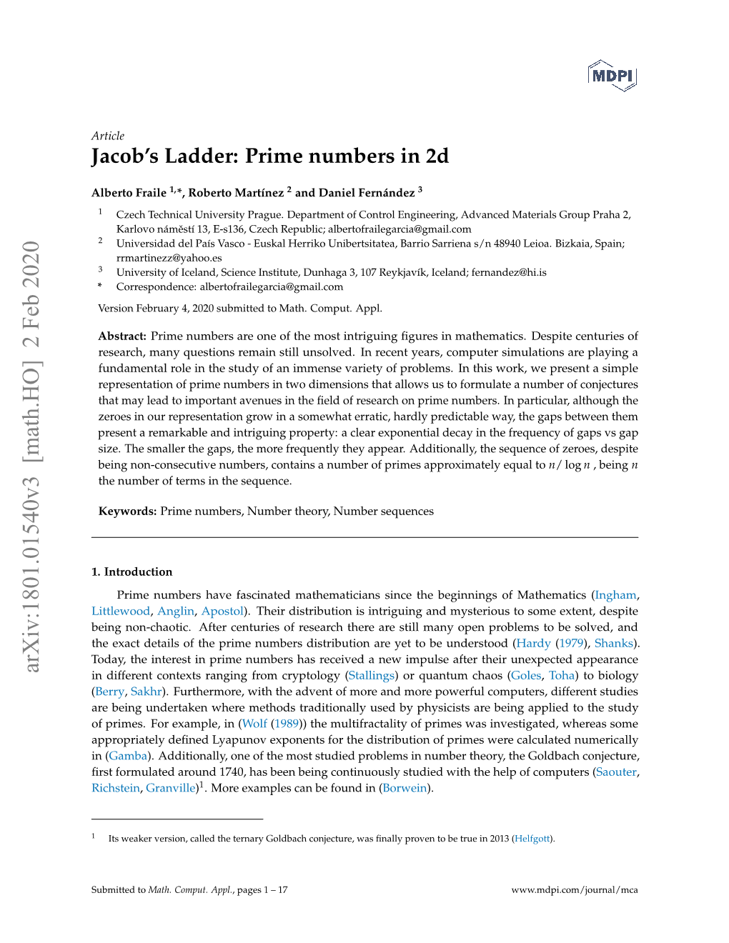 Prime Numbers in 2D