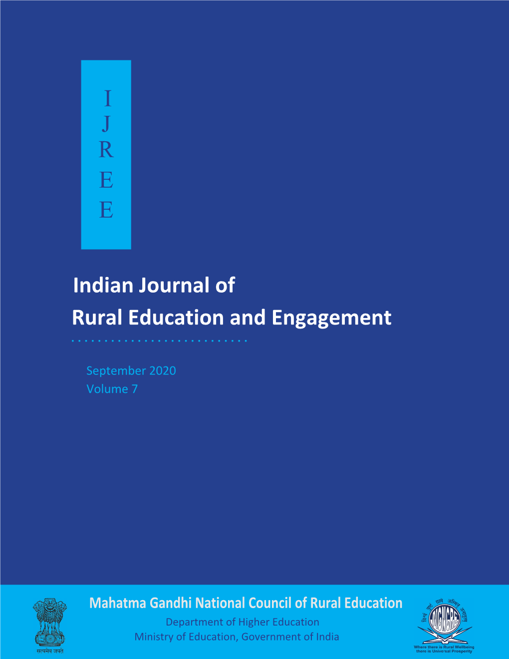 Indian Journal of Rural Education and Engagement