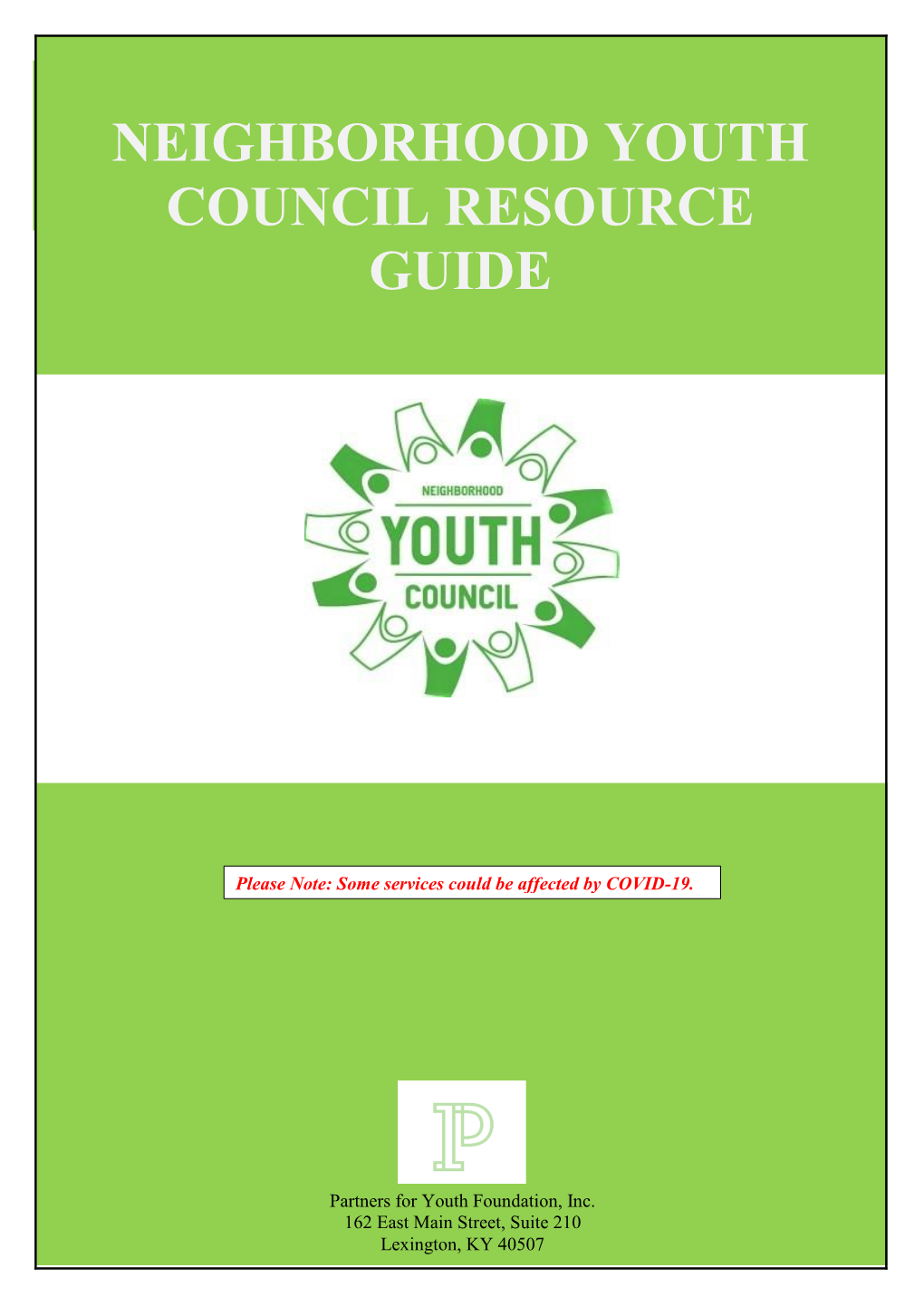 Neighborhood Youth Council Resource Guide