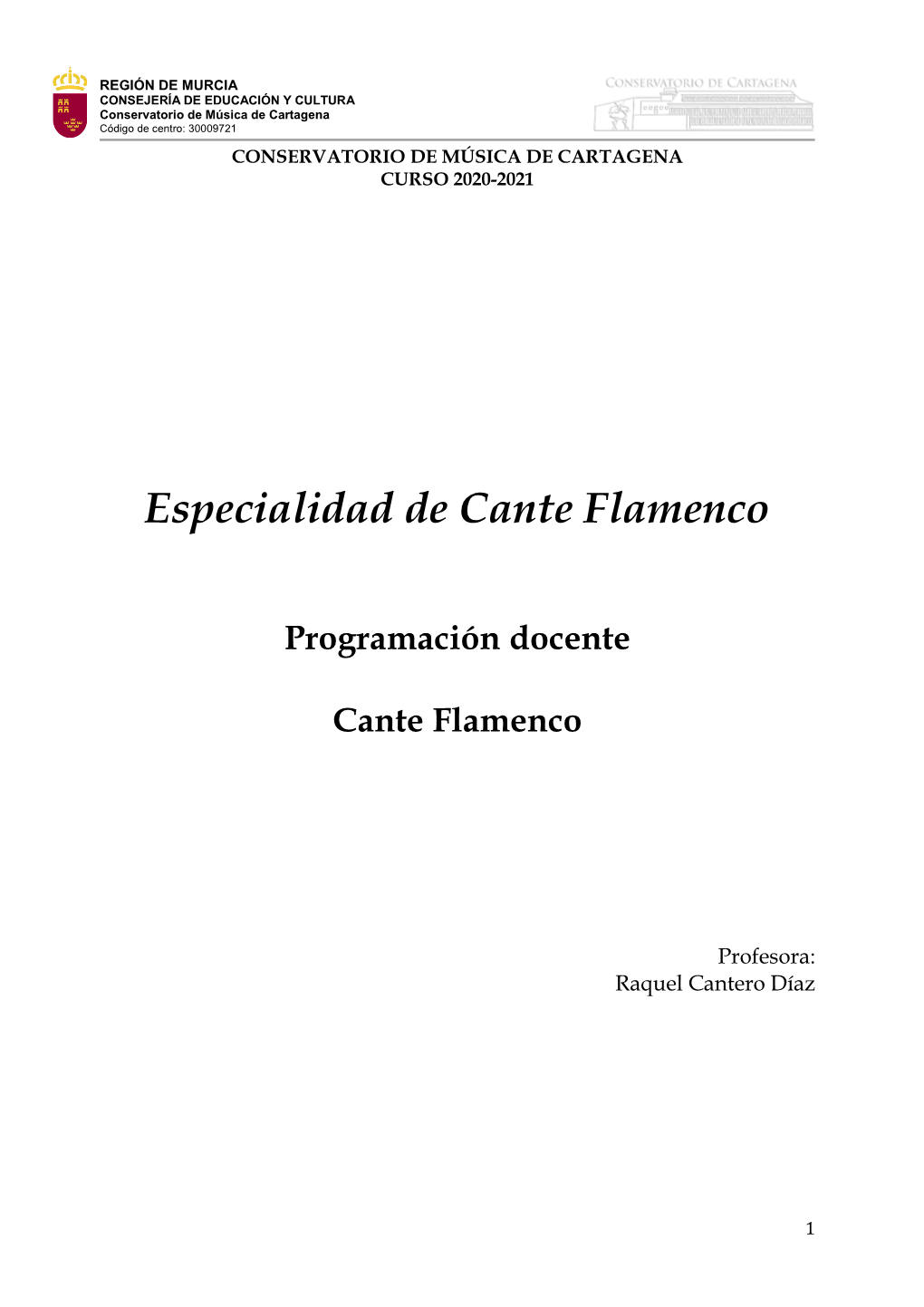 Especialidad De Cante Flamenco