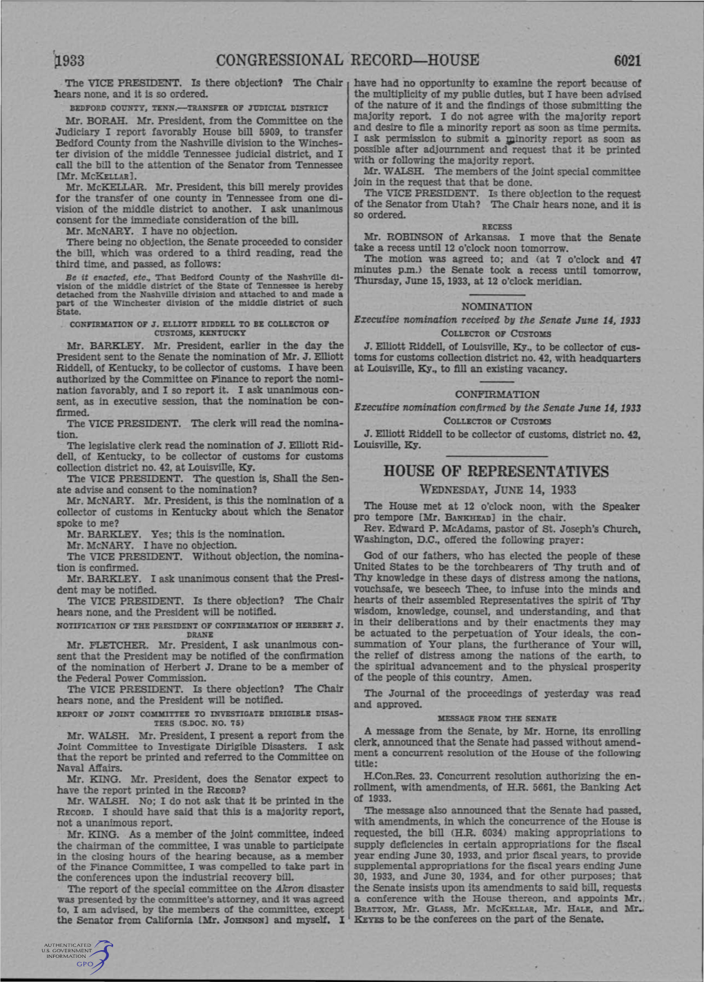 Tl.933 .CONGRESSIONAL RECORD-HOUSE HOUSE