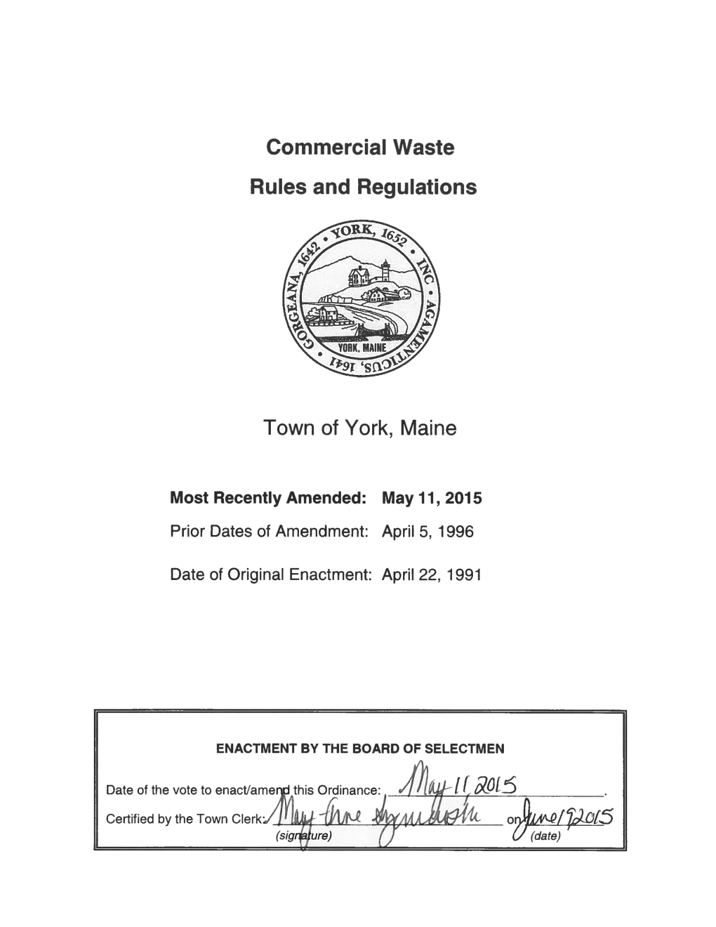 Commercial Waste Rules and Regulations (PDF)