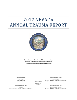 2017 Nevada Annual Trauma Report