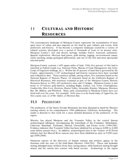 11. Cultural and Historic Resources