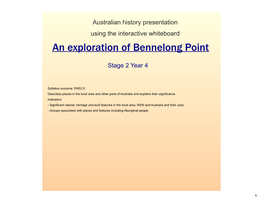 An Exploration of Bennelong Point