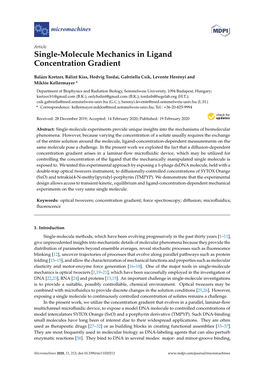 Single-Molecule Mechanics in Ligand Concentration Gradient