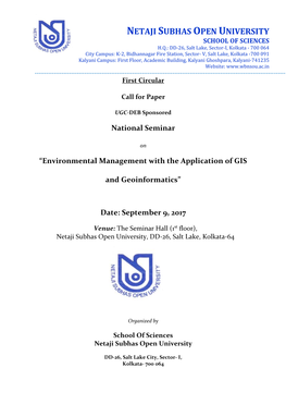 Environmental Management with the Application of GIS