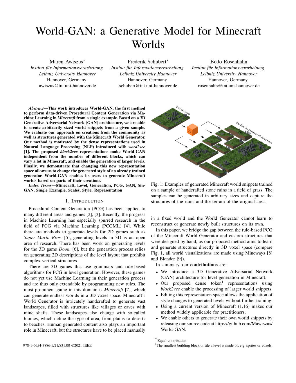 World-GAN: a Generative Model for Minecraft Worlds