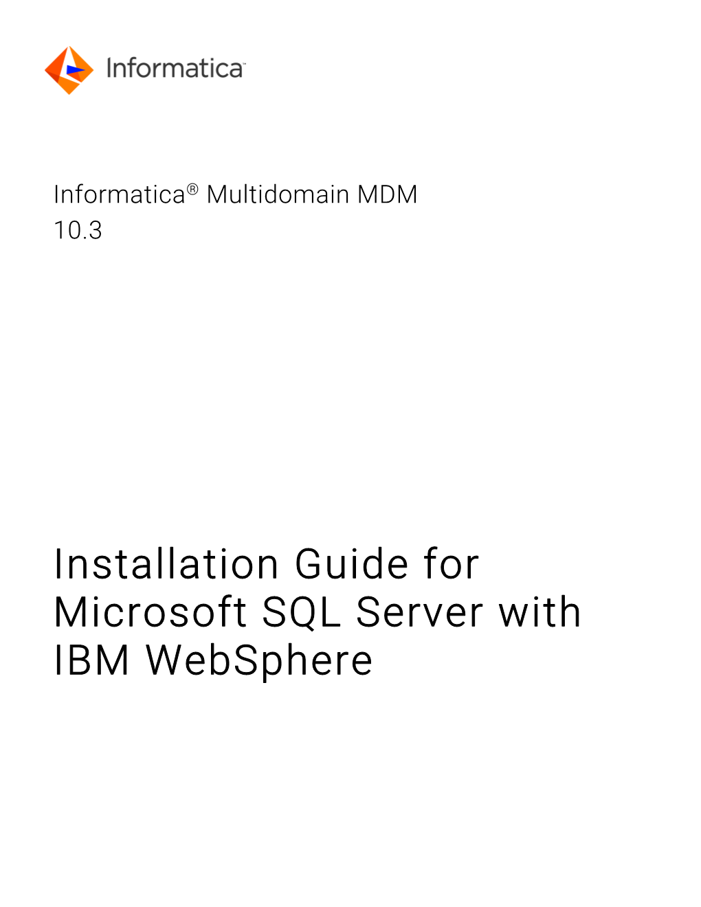 Installation Guide for Microsoft SQL Server with IBM Websphere