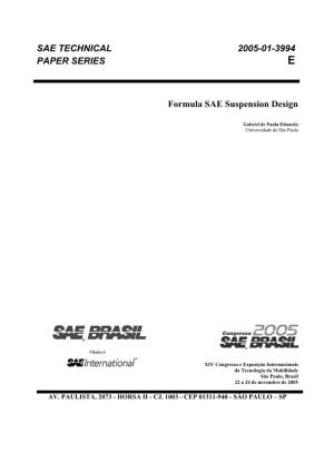 Formula SAE Suspension Design