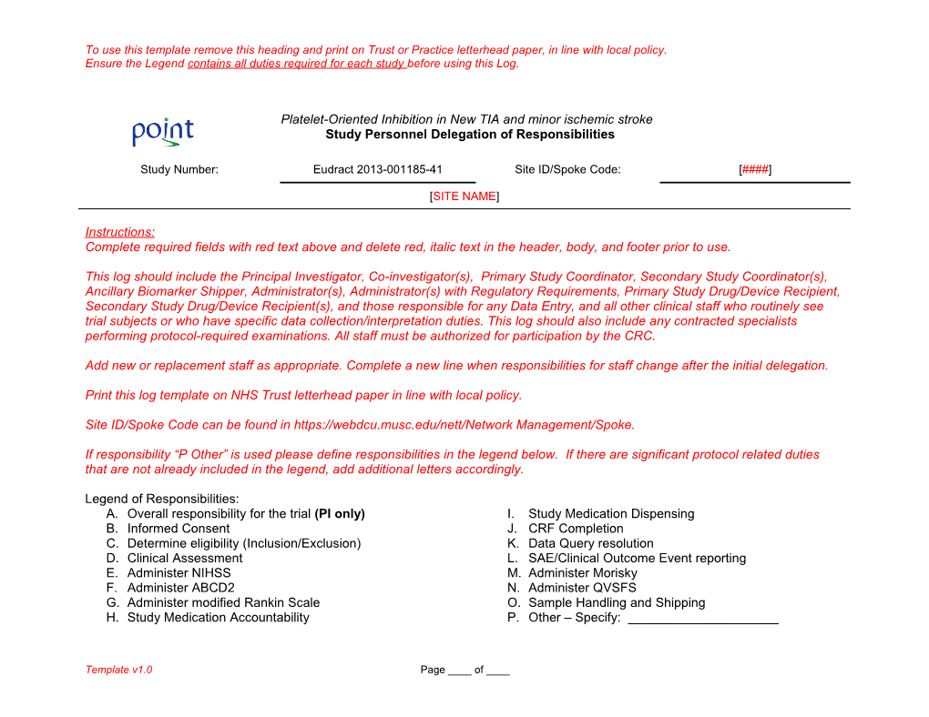 To Use This Template Remove This Heading and Print on Trust Or Practice Letterhead Paper