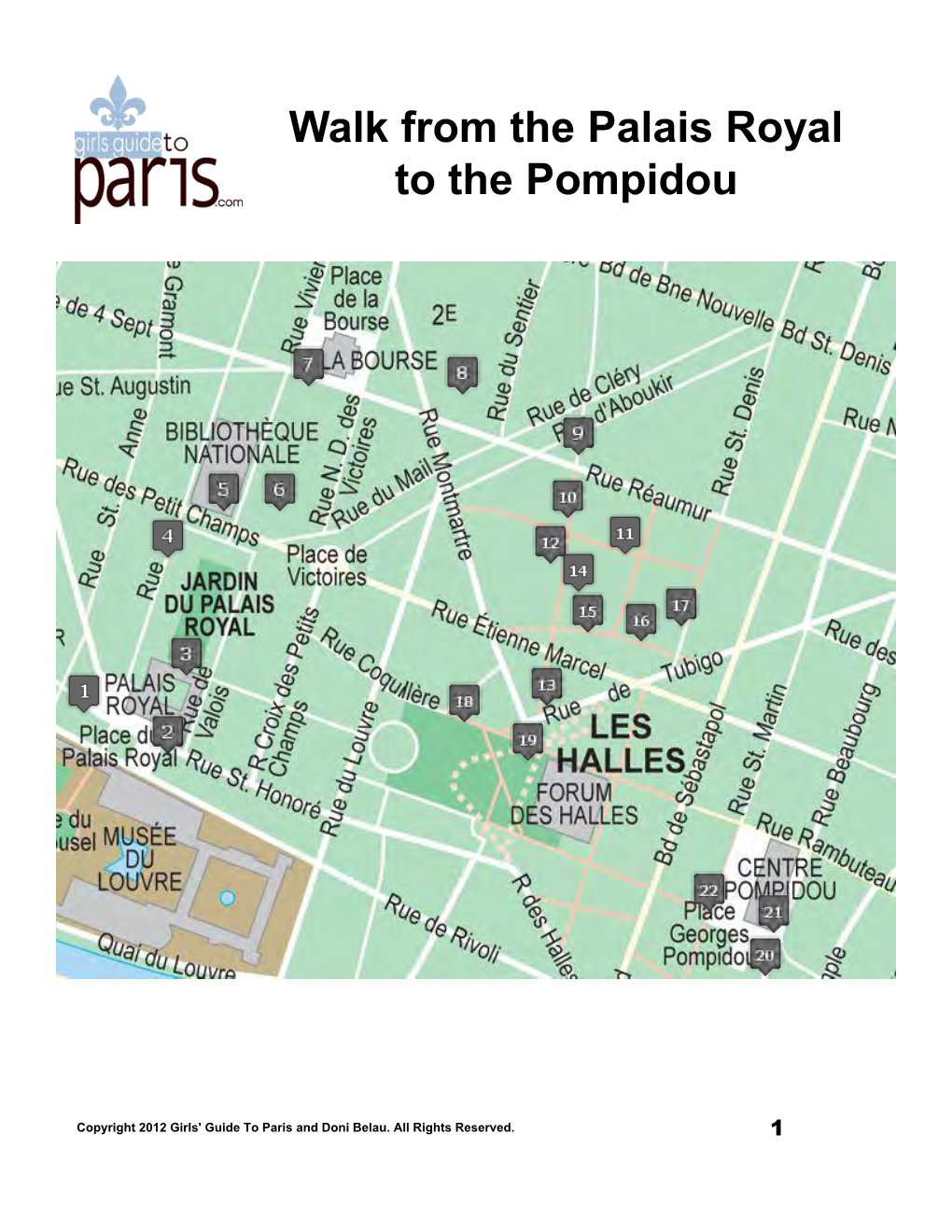 Walk from the Palais Royal to the Pompidou