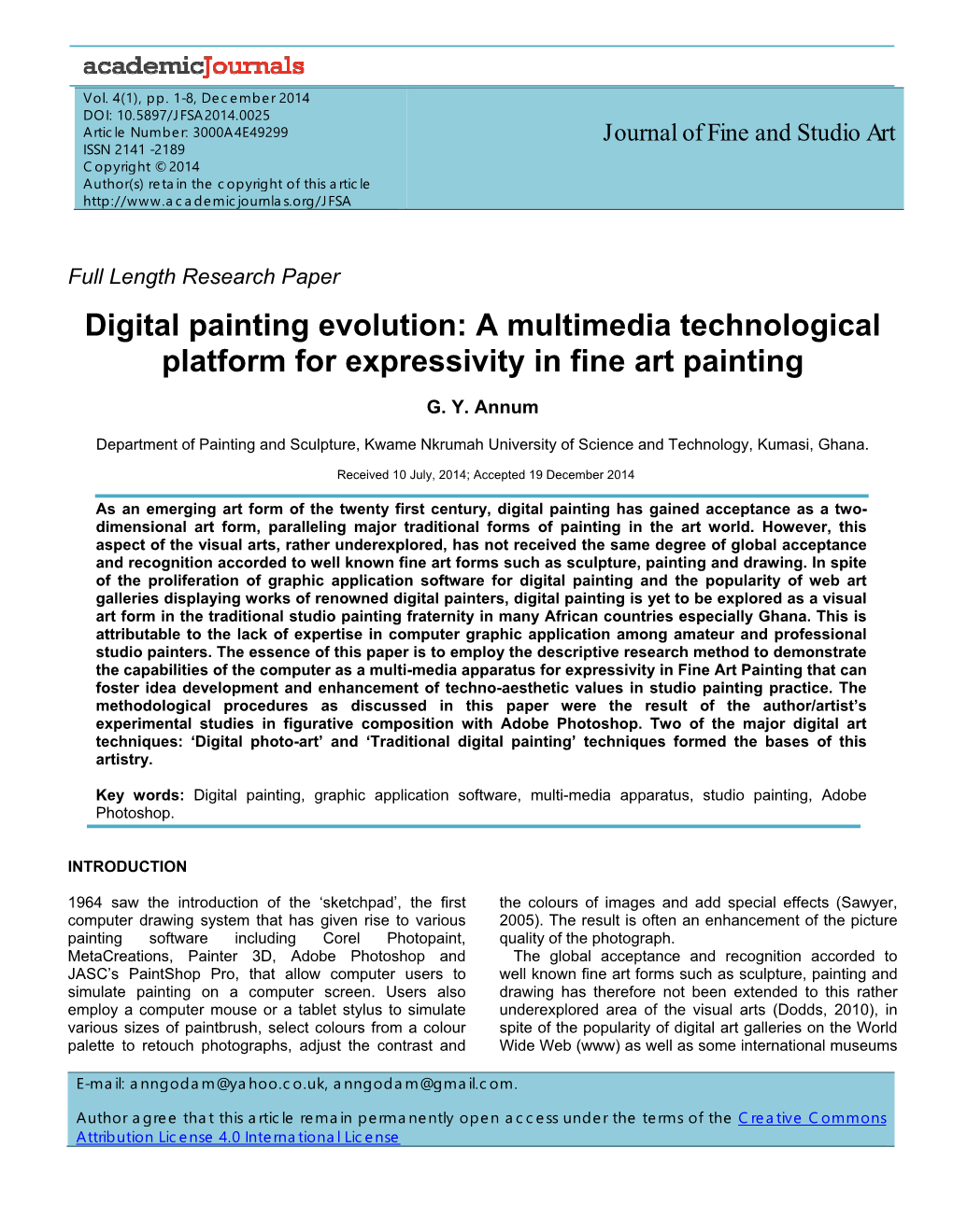 Digital Painting Evolution: a Multimedia Technological Platform for Expressivity in Fine Art Painting