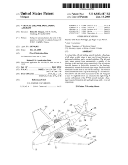 (12) United States Patent (10) Patent No.: US 6,843,447 B2 Morgan (45) Date of Patent: Jan