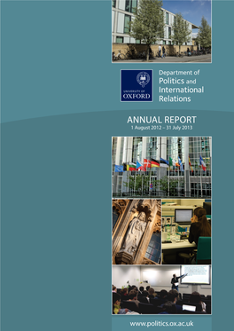 Annual Report 1 August 2012 – 31 July 2013