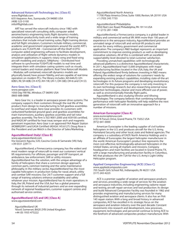 54 VERTIFLITE November/December 2012 a Strong Financial Foundation and Business Structure, ACE Pending and Additional Patents Are Being Filed