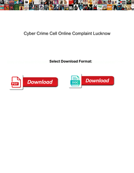 Cyber Crime Cell Online Complaint Lucknow