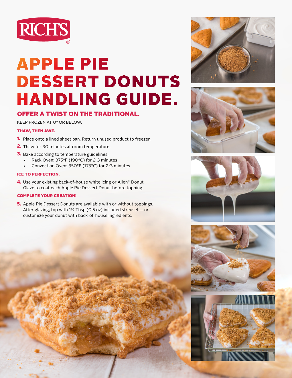 Apple Pie Dessert Donuts Handling Guide. Offer a Twist on the Traditional