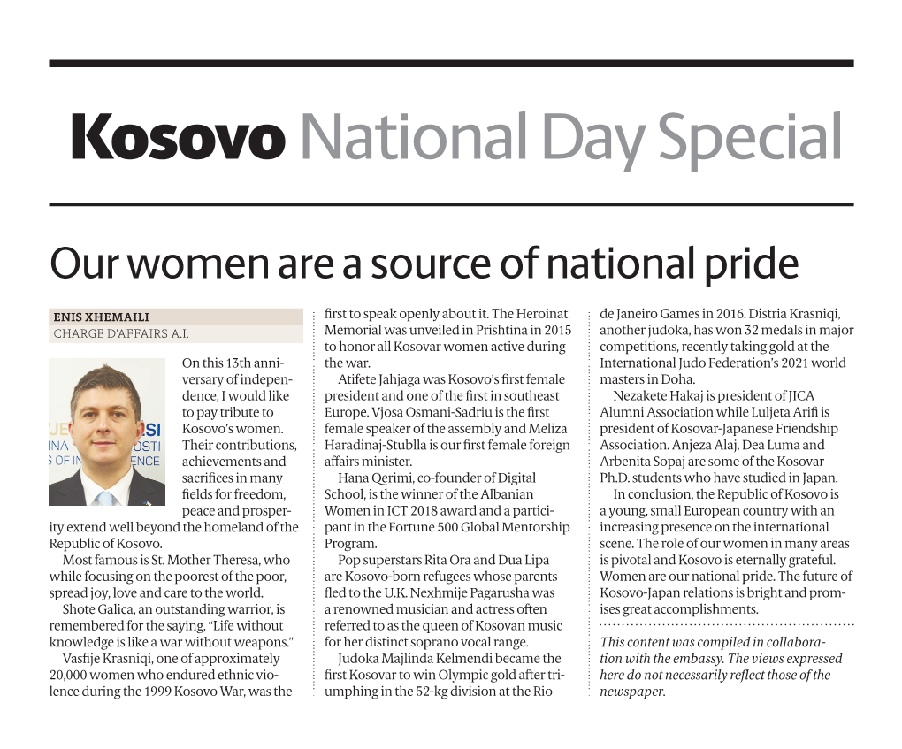 February 17, 2021 Kosovo National Day Special