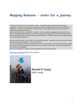 Mapping Romania - Notes for a Journey