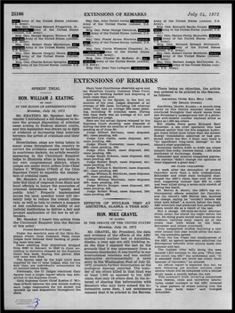 EXTENSIONS of REMARKS July 24, 1972
