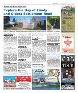 Explore the Bay of Fundy and Oldest Settlement Road