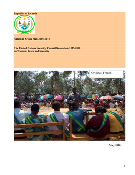 Rwanda National Action Plan (2009-2012)