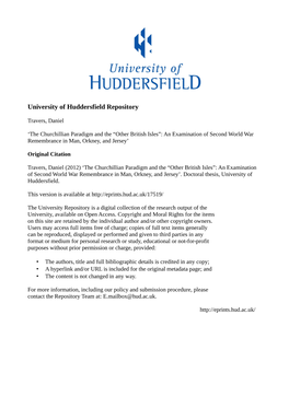 University of Huddersfield Repository