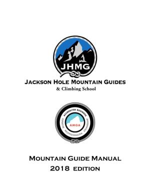 Mountain Guide Manual 2018 Edition
