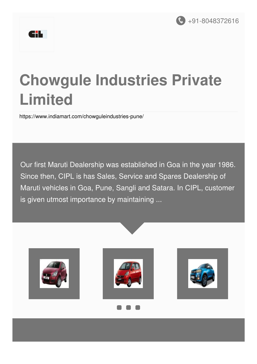 Chowgule Industries Private Limited