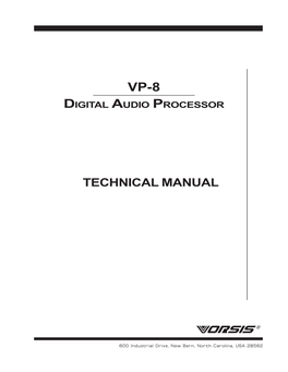 Digital Audio Processor Vp-8