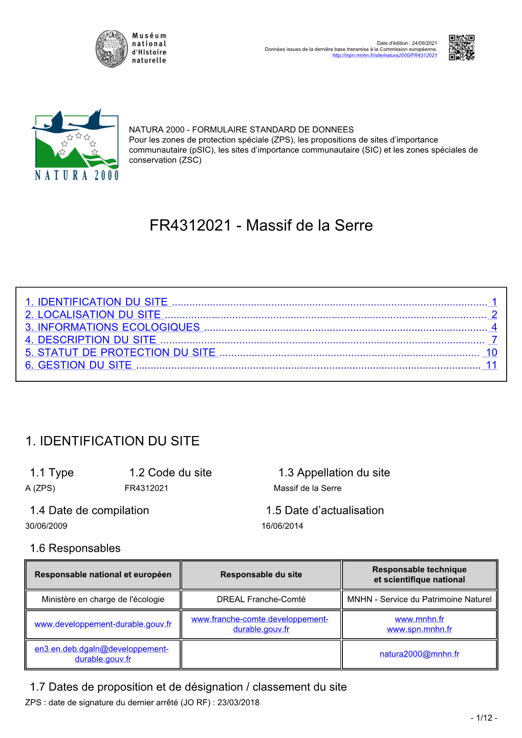 Massif De La Serre