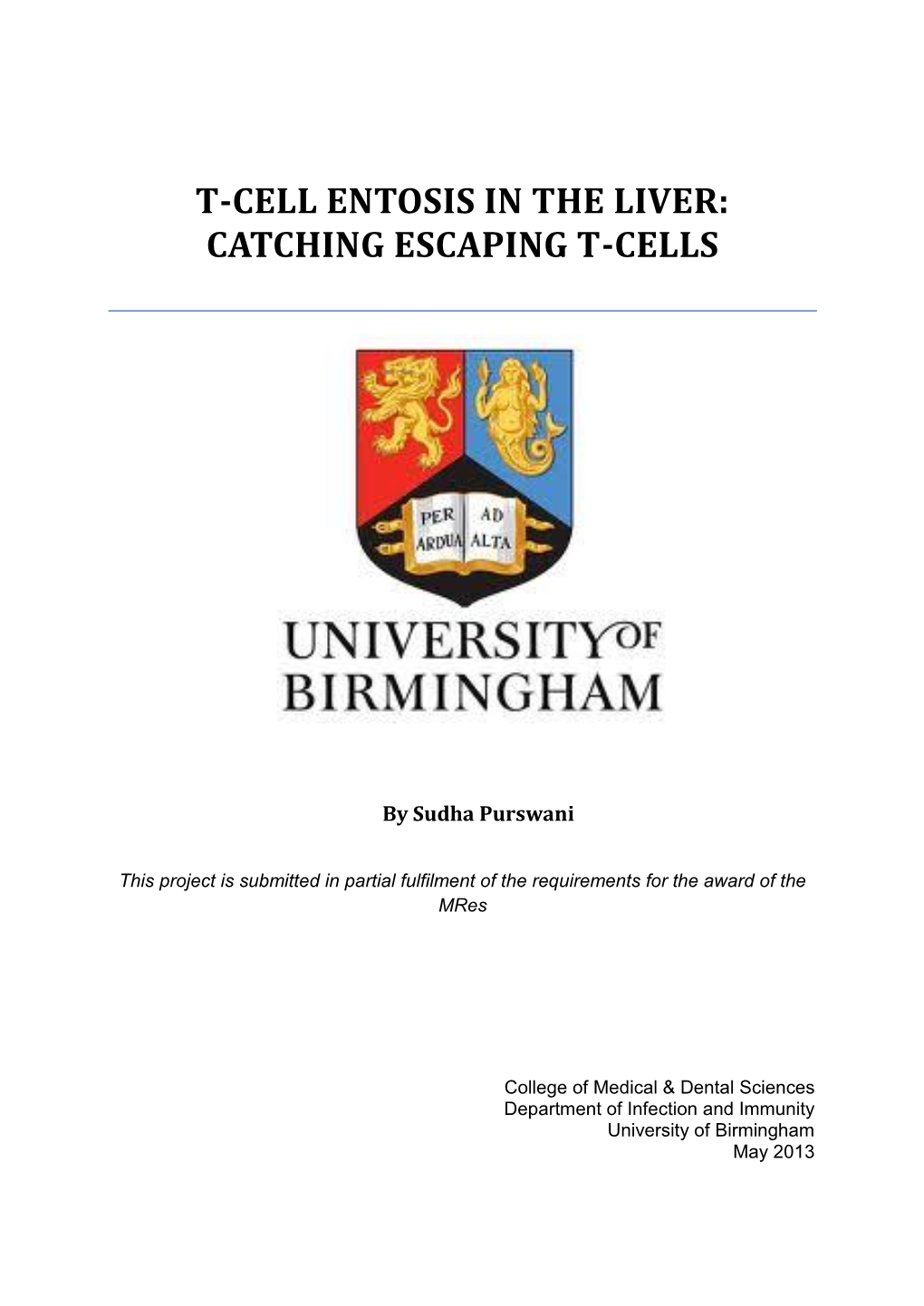 T-Cell Entosis in the Liver: Catching Escaping T-Cells