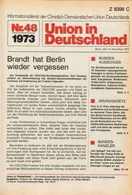 UID 1973 Nr. 48, Union in Deutschland